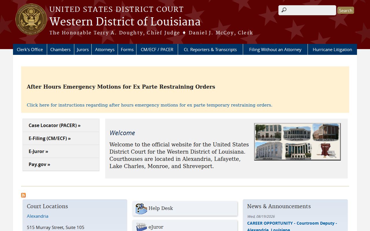St. Joseph court docket separate federal record system